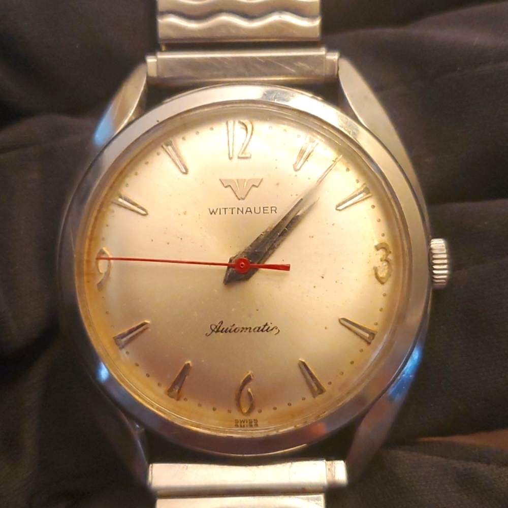 VINTAGE 1950's Wittnauer Mens Automatic watch timepiece